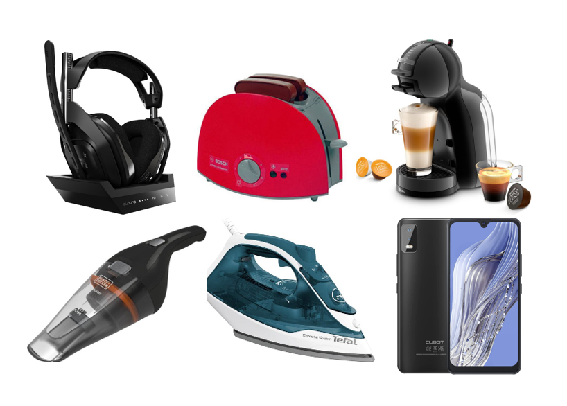 Mixdoos 13 producten (Marmitek, Cubot, Logitech, Tefal) Totale Retail: €845,30